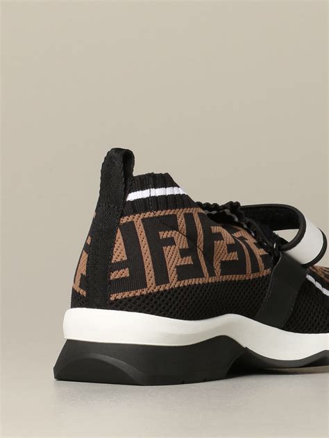 fendi force leather sneakers|fendi ff mesh platform sneakers.